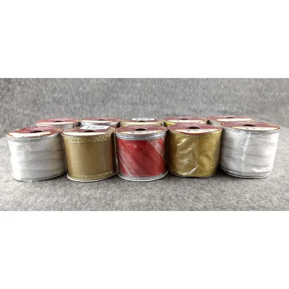 Golden Splendor Metallic Ribbon Wired 2.5